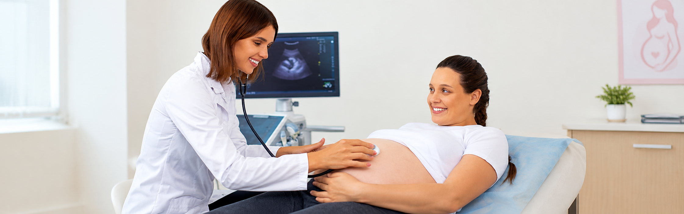 High-risk pregnancy care and prenatal examination in Taloja